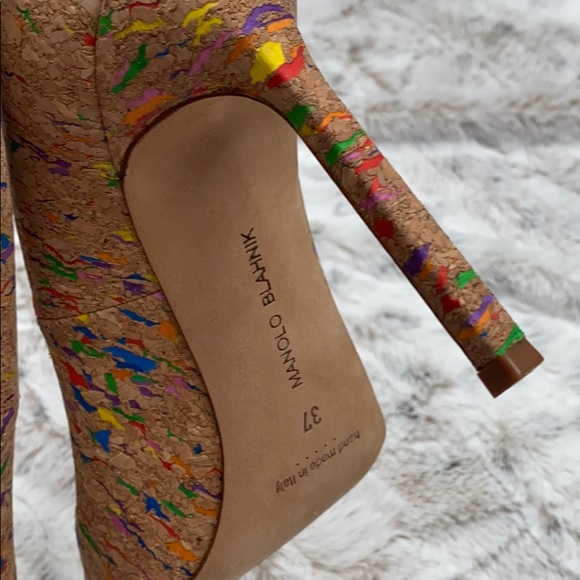 Manolo Blahnik BB Cork Pump - Picture 7 of 8